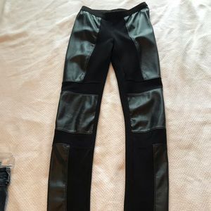 BCBG Faux leather leggings